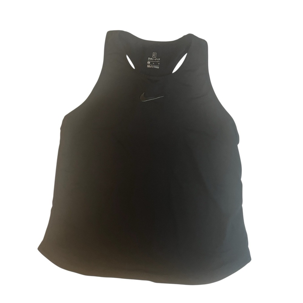 Nike‎ Women's Size M Dri-Fit Tank Top Racerback Swoosh Mesh Lightweight